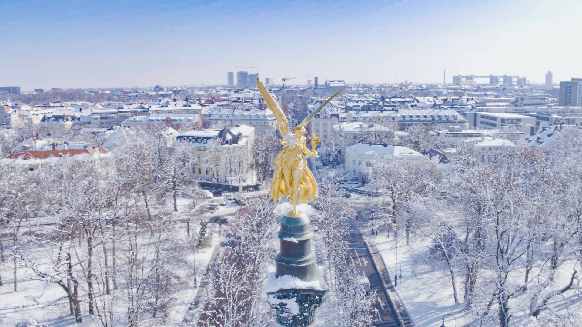Muenchen_Friedensengel_Winter